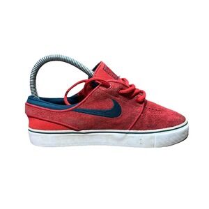 Nike Zoom Red Stefan Janoski Sb Lace Up Shoes Sneakers Mens Size 4 Kids 4Y